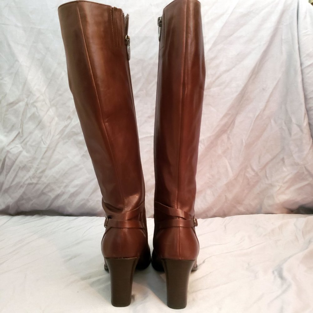 Cerruti 1881 Shapes Women's Size 5 Leather 3" Heel Side Zip Shoes Boots - Picture 6 of 14